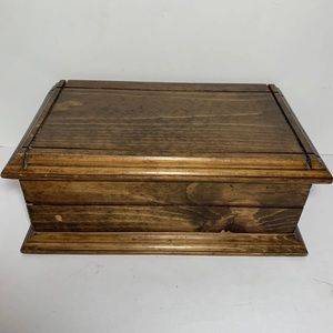 Collect Old wood Storage jewelry Box Boxes Chest casket Dresser Desk Top Case